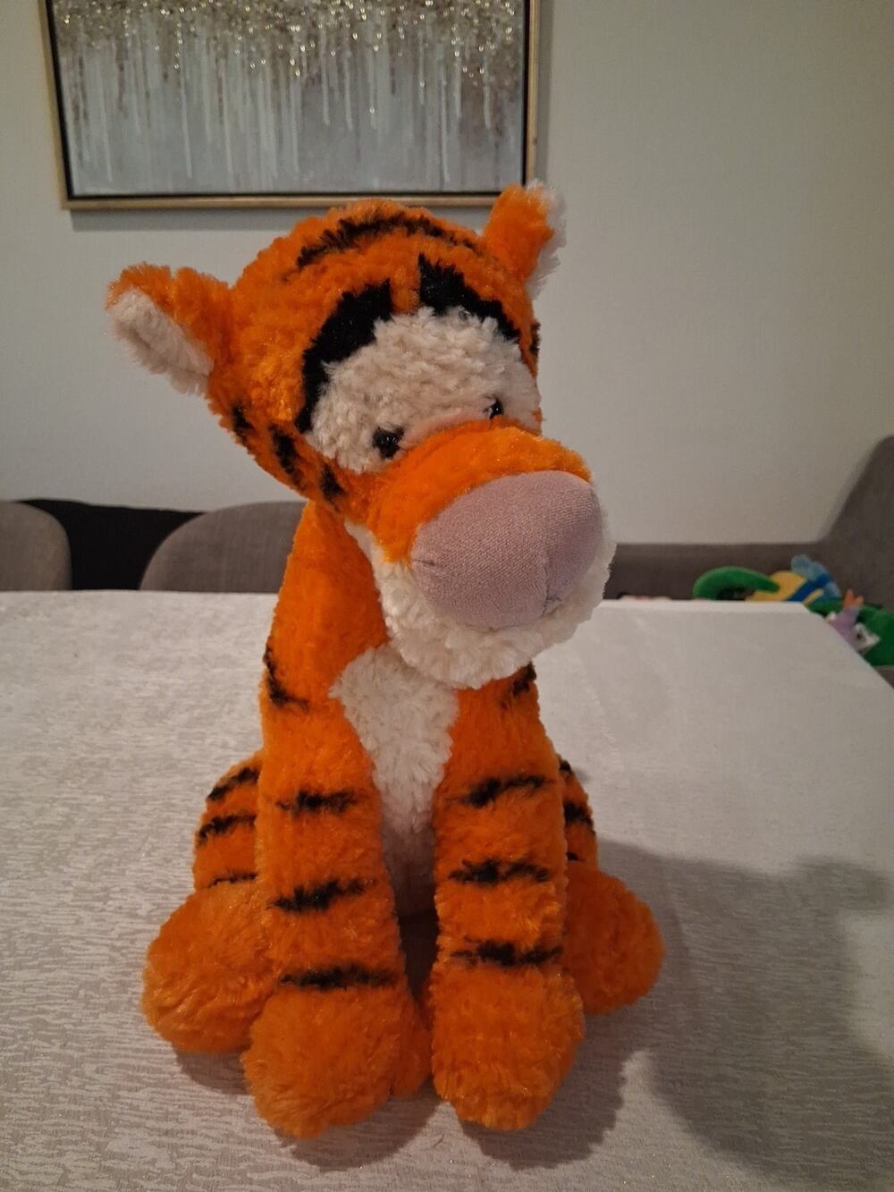 Disney Parks Tigger Plush 15” Winnie the Pooh Curly Hair Stuffed Animal
